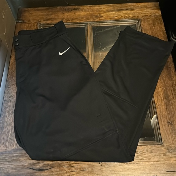 Nike Men’s Wide Leg Black Baseball Pants. Adult XL. - Picture 1 of 7
